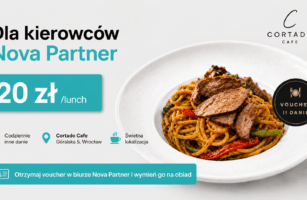 Smaczny obiad dla kierowców Nova Partner za 20 zł